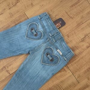 Frankie B Limited Edition Heart Pockets Denim Jeans Size 4 BNWT